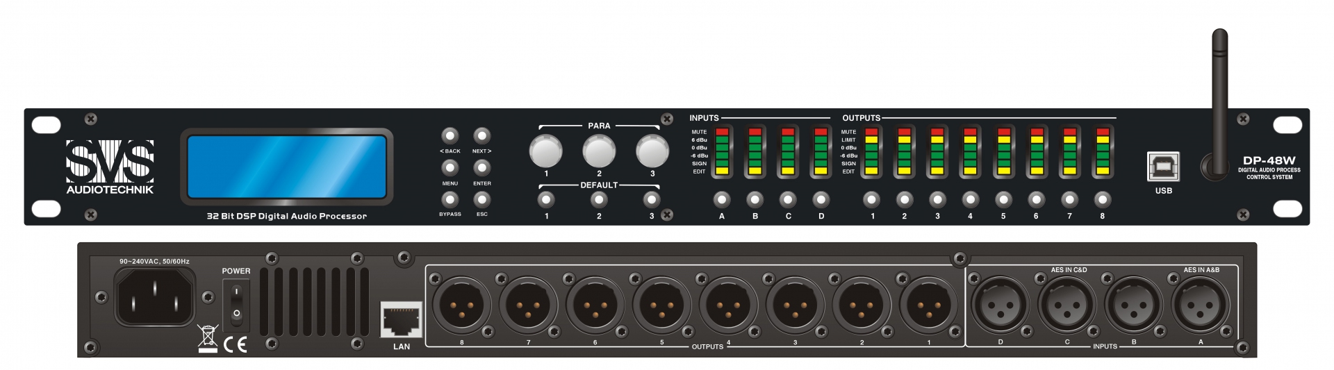 SVS Audiotechnik DP-48W Цифровой процессор: 4 входа 8 выходов в Тюменской области