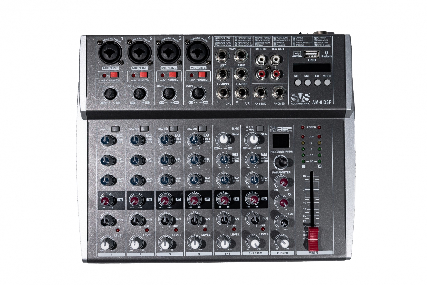 SVS Audiotechnik mixers AM-8 DSP Микшерный пульт аналоговый, 8-канальный в Тюменской области