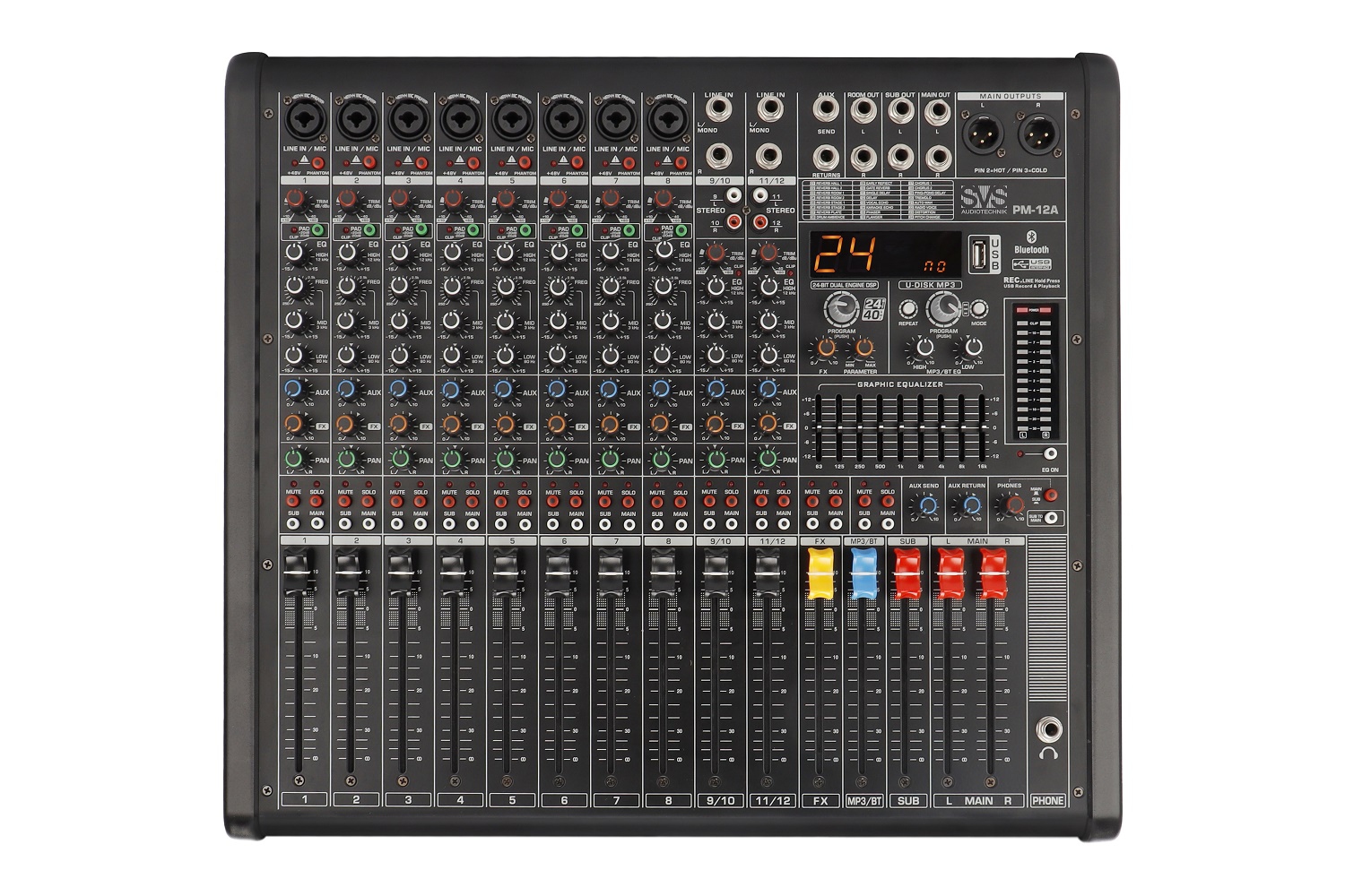 SVS Audiotechnik mixers PM-12A Активный аналоговый микшерный пульт, 12-канальный в Тюменской области